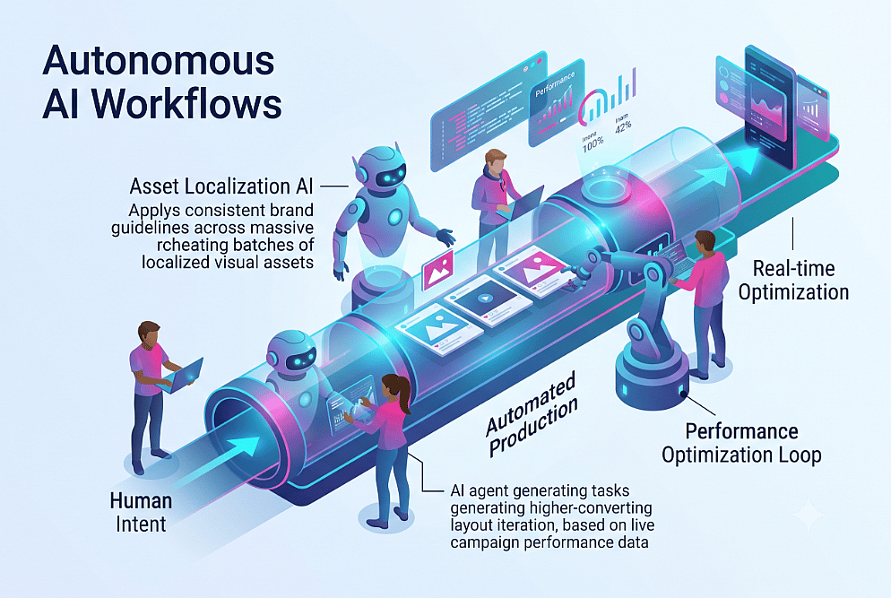 Beyond Prompting: Integrating Autonomous AI Workflows into Creative Pipelines